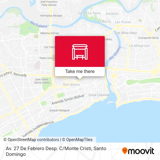 Mapa de Av. 27 De Febrero Desp. C / Monte Cristi