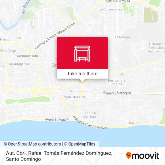 Aut. Corl. Rafael Tomás Fernández Domínguez map