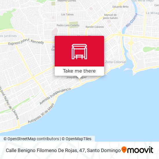 Mapa de Calle Benigno Filomeno De Rojas, 47