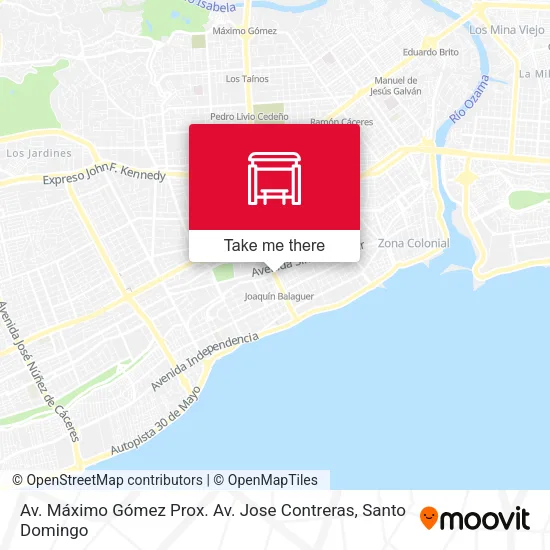 Mapa de Av. Máximo Gómez Prox. Av. Jose Contreras