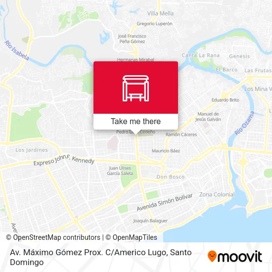 Mapa de Av. Máximo Gómez Prox. C / Americo Lugo