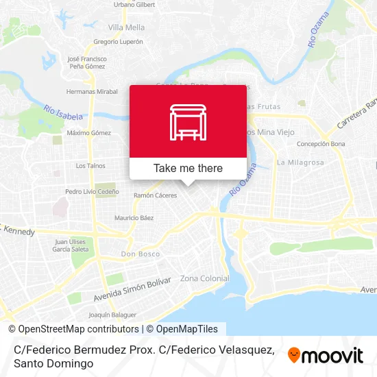 Mapa de C / Federico Bermudez Prox. C / Federico Velasquez