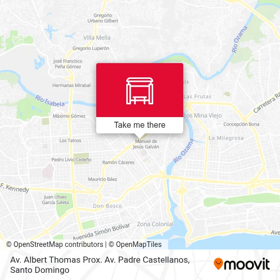 Mapa de Av. Albert Thomas Prox. Av. Padre Castellanos