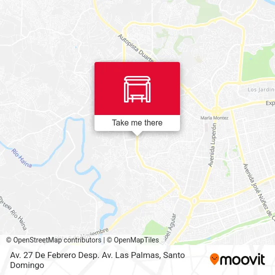 Mapa de Av. 27 De Febrero Desp. Av. Las Palmas
