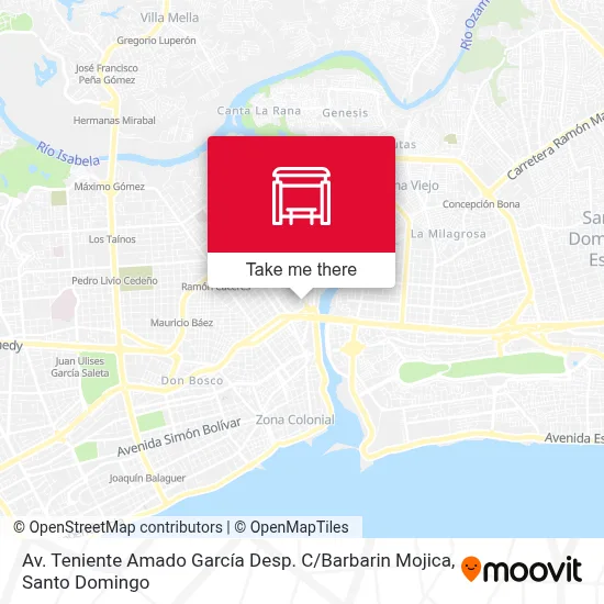 Mapa de Av. Teniente Amado García Desp. C / Barbarin Mojica