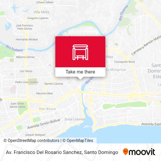 Mapa de Av. Francisco Del Rosario Sanchez