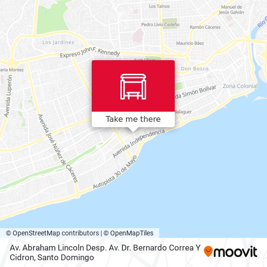 Mapa de Av. Abraham Lincoln Desp. Av. Dr. Bernardo Correa Y Cidron