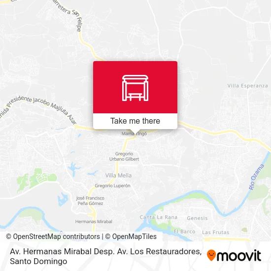 Mapa de Av. Hermanas Mirabal Desp. Av. Los Restauradores