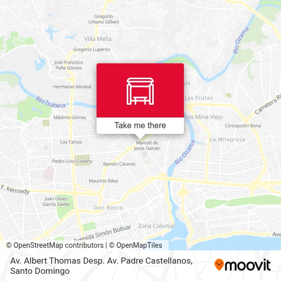 Av. Albert Thomas Desp. Av. Padre Castellanos map