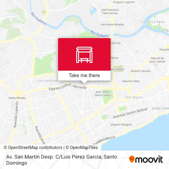 Av. San Martin Desp. C / Luis Perez Garcia map