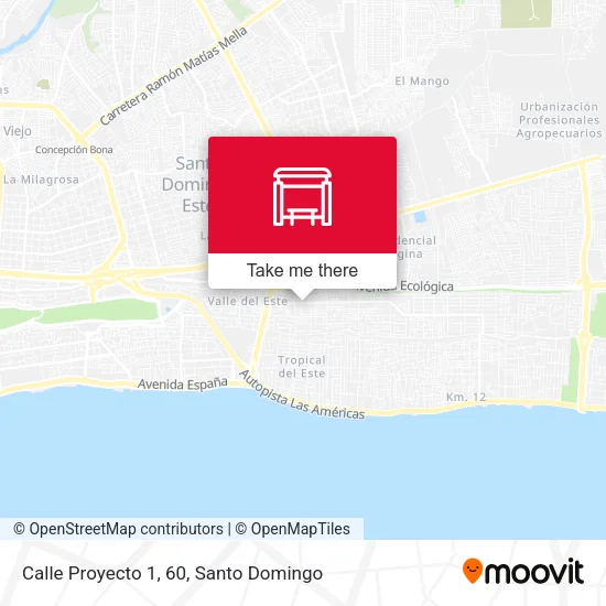 Mapa de Calle Proyecto 1, 60