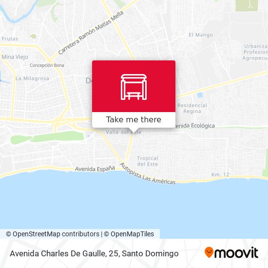 Mapa de Avenida Charles De Gaulle, 25