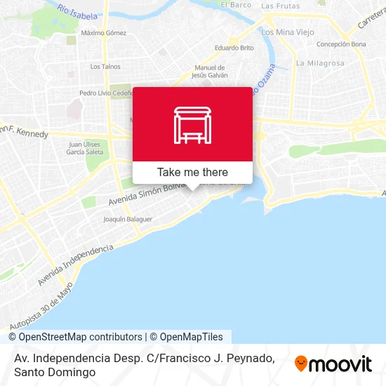 Mapa de Av. Independencia Desp. C / Francisco J. Peynado