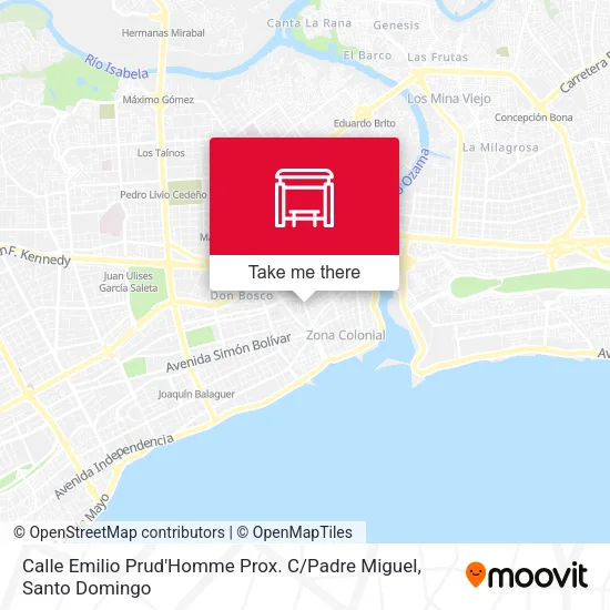 Mapa de Calle Emilio Prud'Homme Prox. C / Padre Miguel