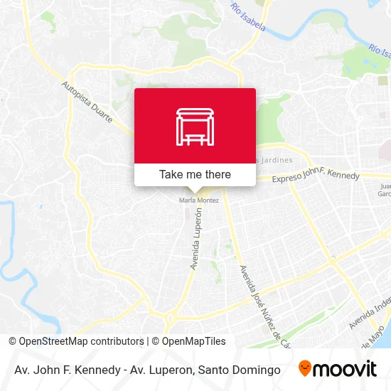 Mapa de Av. John F. Kennedy - Av. Luperon