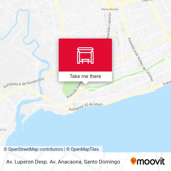 Mapa de Av. Luperon Desp. Av. Anacaona