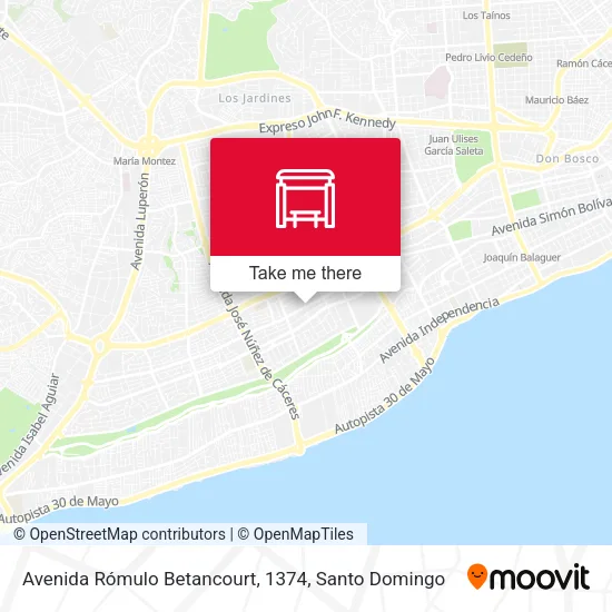 Mapa de Avenida Rómulo Betancourt, 1374