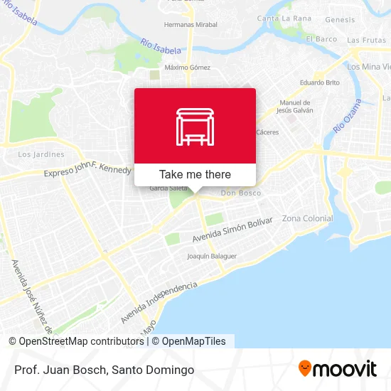 Prof. Juan Bosch map