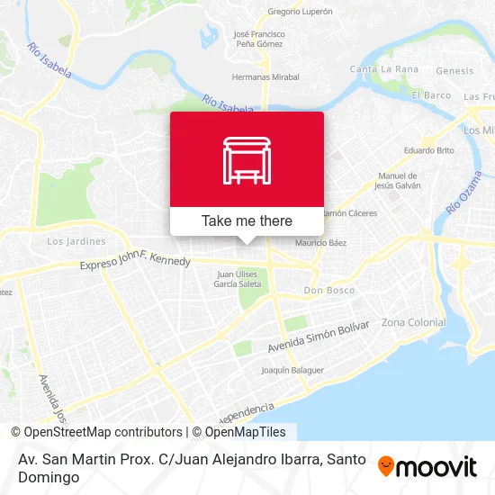 Av. San Martin Prox. C / Juan Alejandro Ibarra map