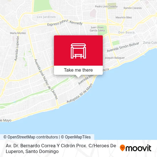 Mapa de Av. Dr. Bernardo Correa Y Cidrón Prox. C / Heroes De Luperon