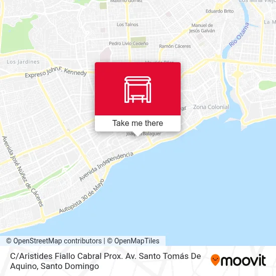 C / Aristides Fiallo Cabral Prox. Av. Santo Tomás De Aquino map