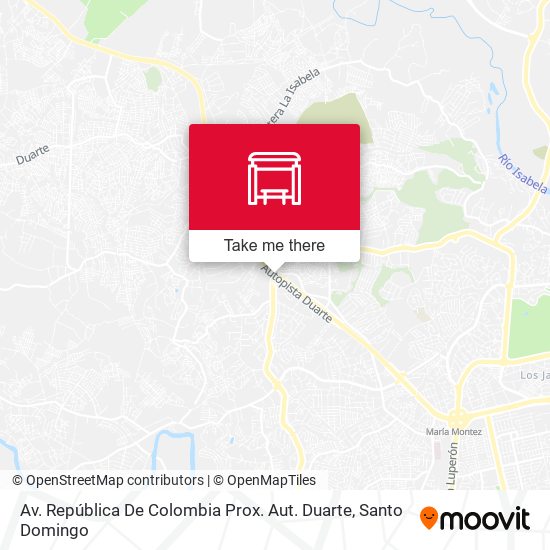 Av. República De Colombia Prox. Aut. Duarte map