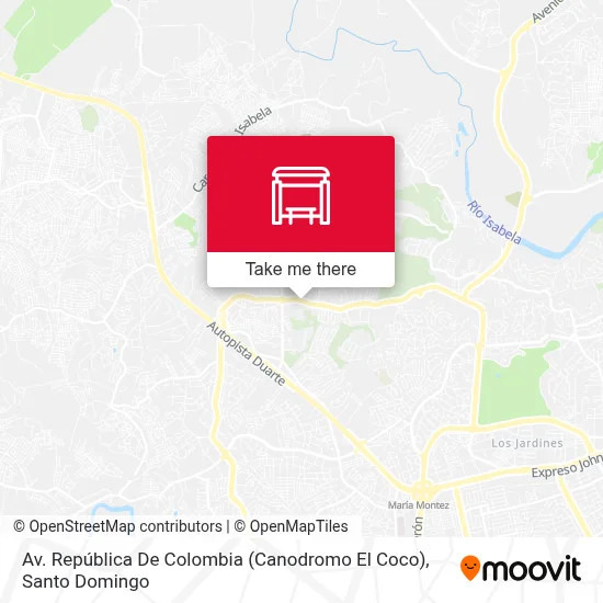 Av. República De Colombia (Canodromo El Coco) map