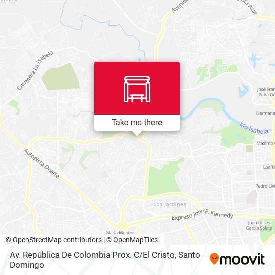 Av. República De Colombia Prox. C / El Cristo map