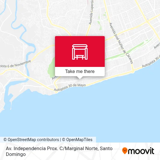 Av. Independencia Prox. C / Marginal Norte map