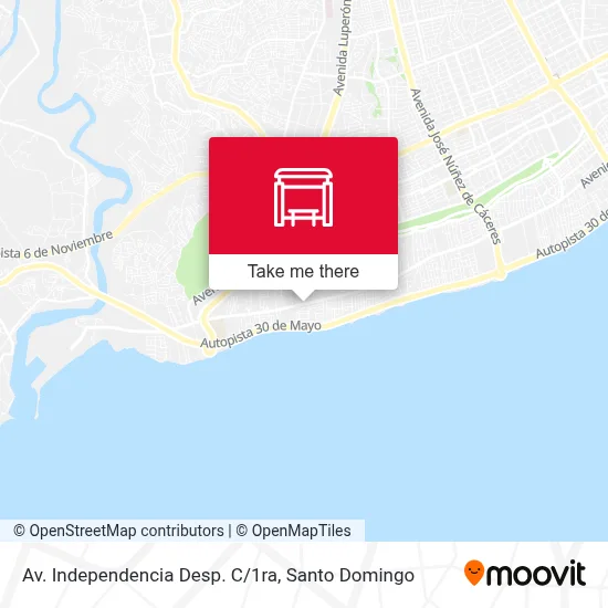 Av. Independencia Desp. C/1ra map
