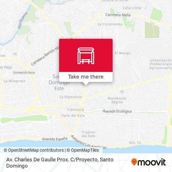 Mapa de Av. Charles De Gaulle Prox. C / Proyecto