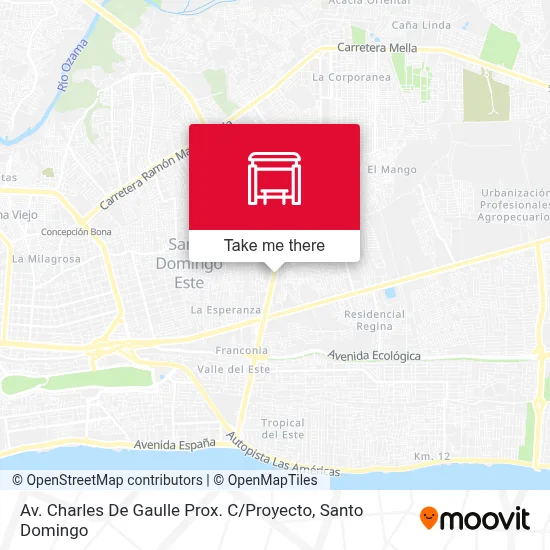 Av. Charles De Gaulle Prox. C / Proyecto map