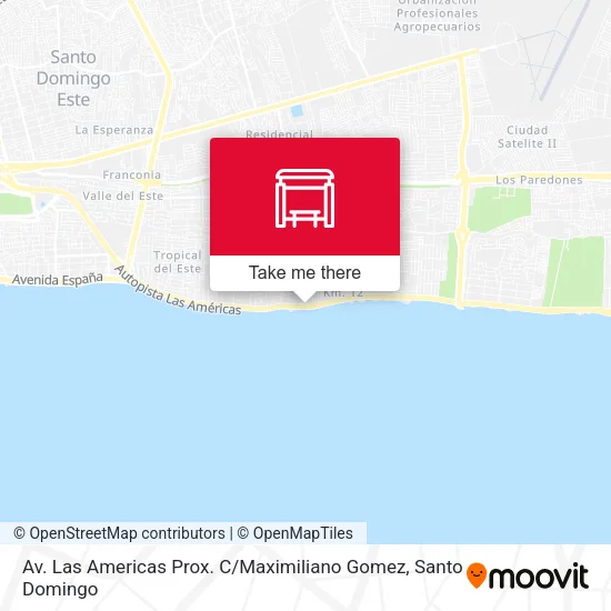 Mapa de Av. Las Americas Prox. C / Maximiliano Gomez
