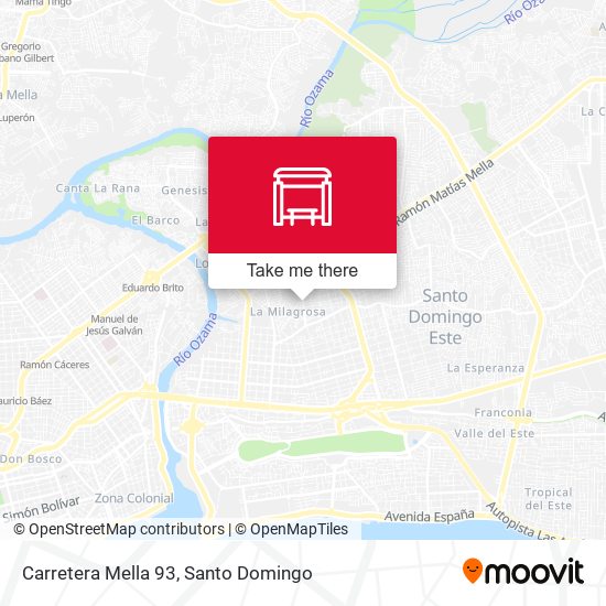 Carretera Mella 93 map