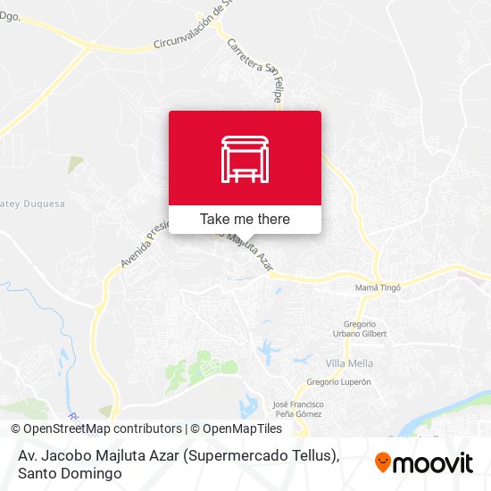 Av. Jacobo Majluta Azar (Supermercado Tellus) map