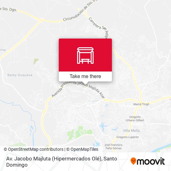 Mapa de Av. Jacobo Majluta (Hipermercados Olé)