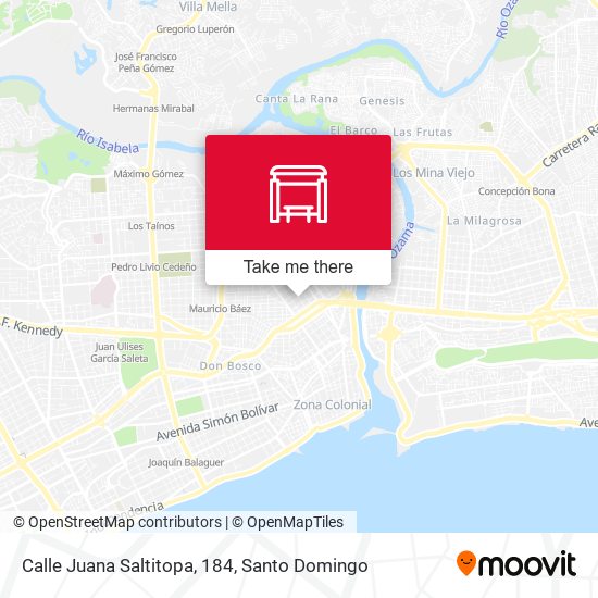 Calle Juana Saltitopa, 184 map