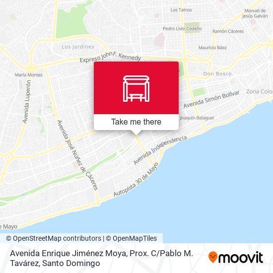 Avenida Enrique Jiménez Moya, Prox. C / Pablo M. Tavárez map