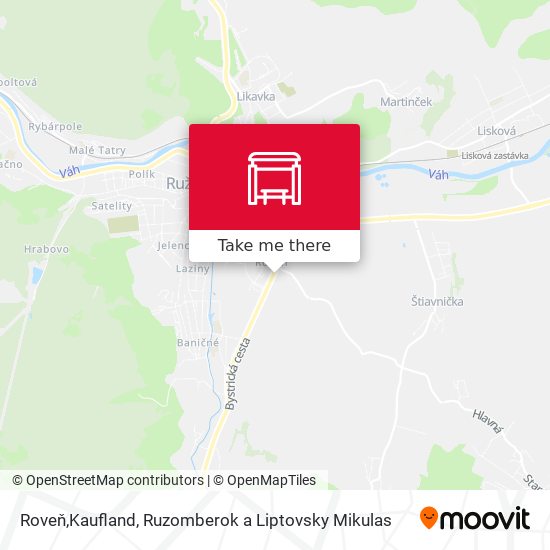 Roveň,Kaufland map