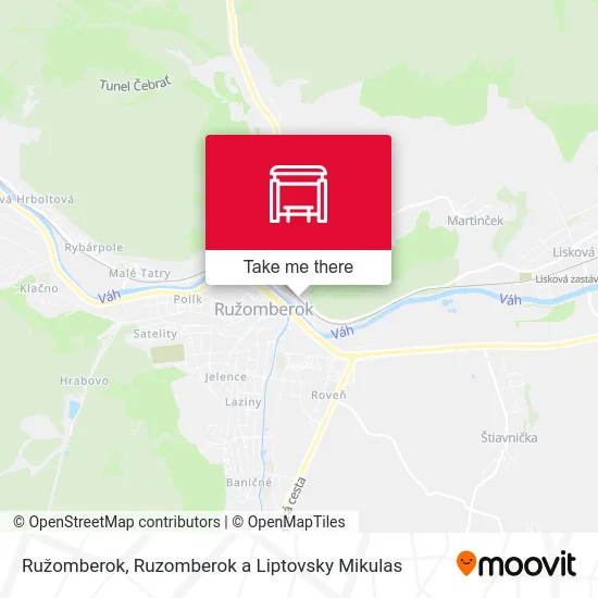 Ružomberok map