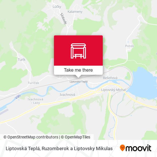 Liptovská Teplá map