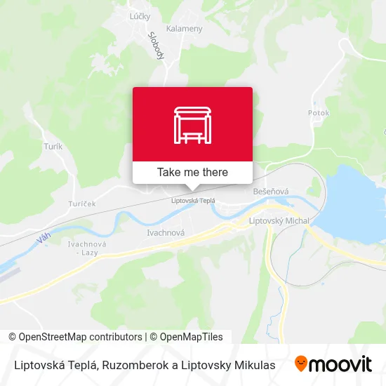 Liptovská Teplá map