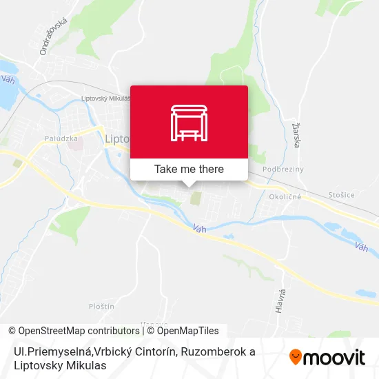 Ul.Priemyselná,Vrbický Cintorín map