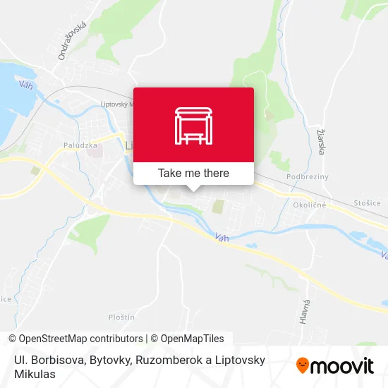 Ul. Borbisova, Bytovky map