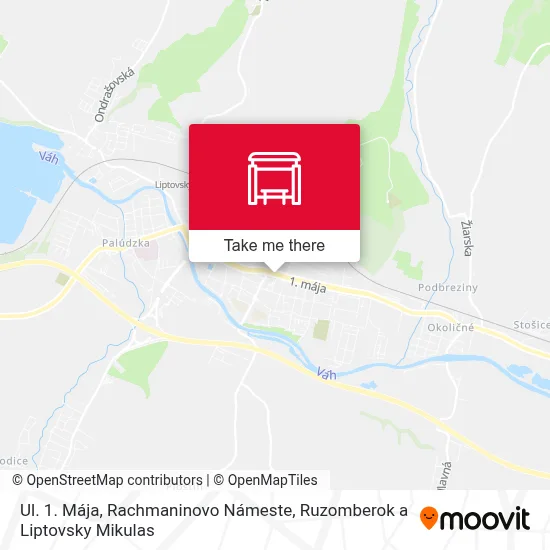 Ul. 1. Mája, Rachmaninovo Námeste map