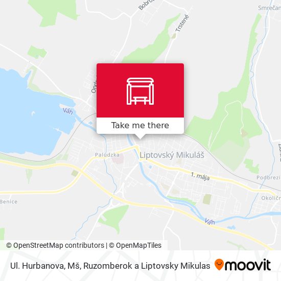 Ul. Hurbanova, Mš map