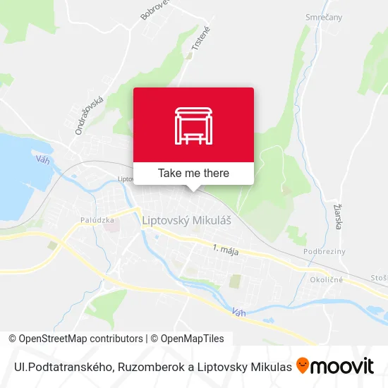 Ul.Podtatranského map