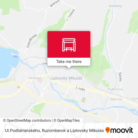 Ul.Podtatranského map