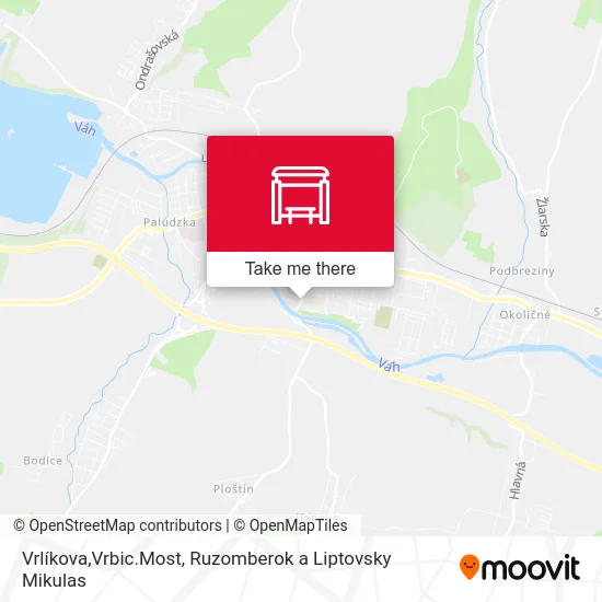 Vrlíkova,Vrbic.Most map