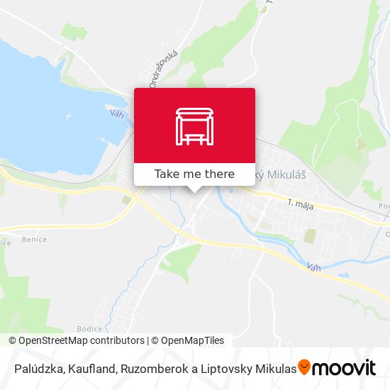 Palúdzka, Kaufland map